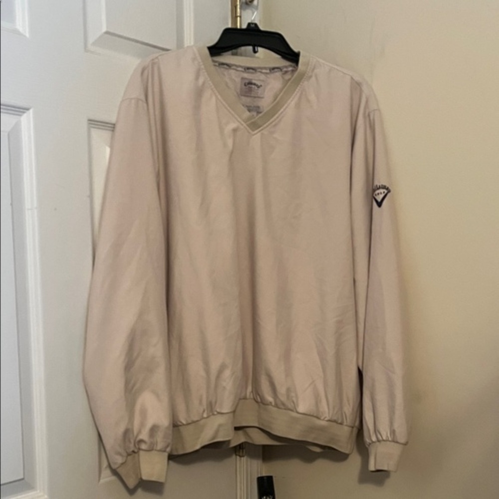 Callaway Men's V-Neck Shirt - Cream